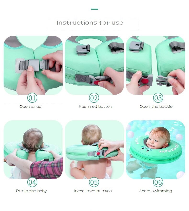 Baby Niet Opblaasbare Hals Zwemmen Cirkel Business Cirkel Zwembad Drijvende Kraag