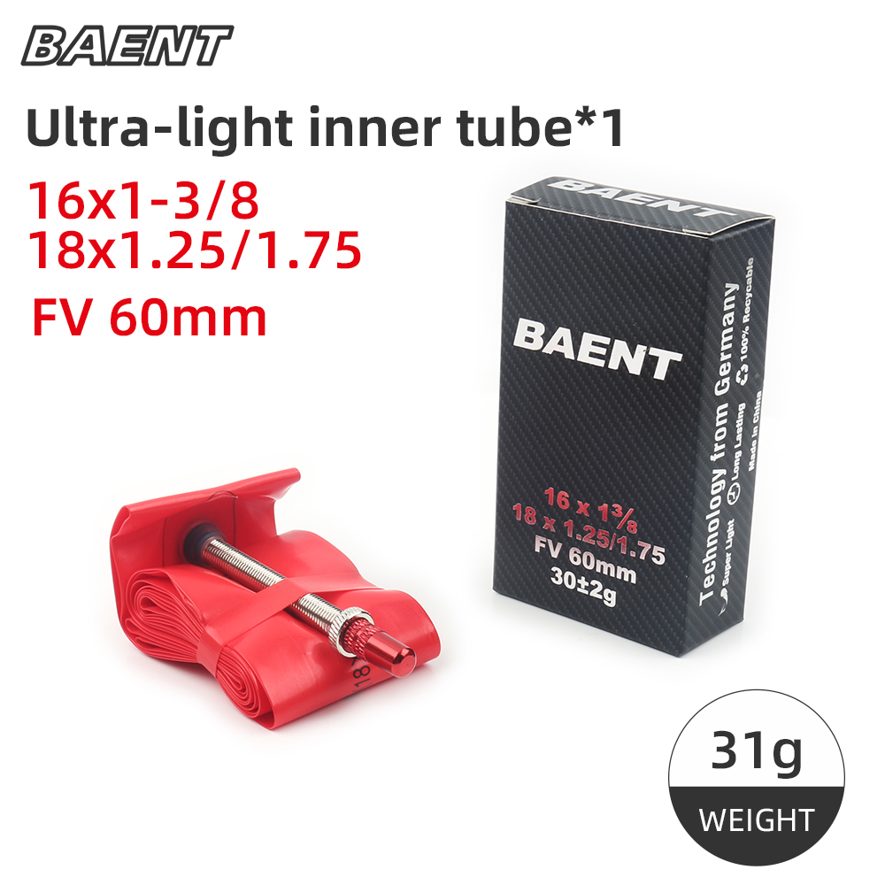 Small Wheel/Folding Bike Ultralight Inner Tube 14/16*1.2/1.75 ,16*1-3/8, 20*1.2/1.75,20*1,20*1-1/8 48/60MM FV Bicycle Inner Tube: SKY BLUE / 1.5-1.75"