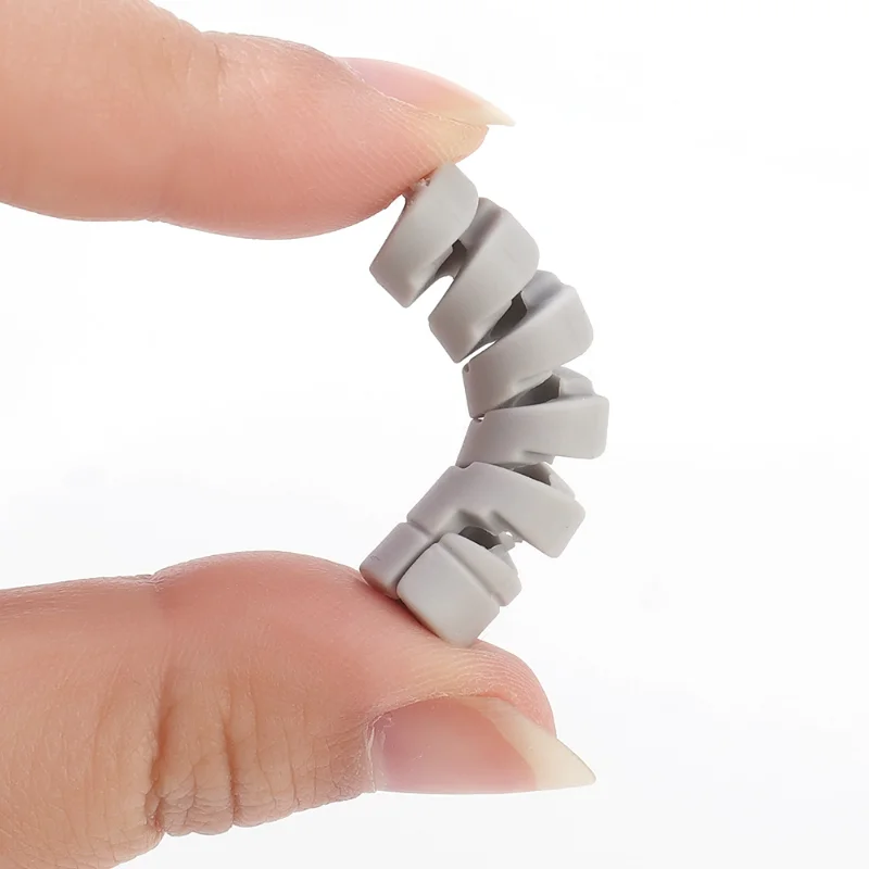 per iPhone iPad Avvolgicavo a spirale Protezione risparmiatore mini Cavo di ricarica USB Supporto per cavi Fascette Gestione cavi Organizzatore di cavi