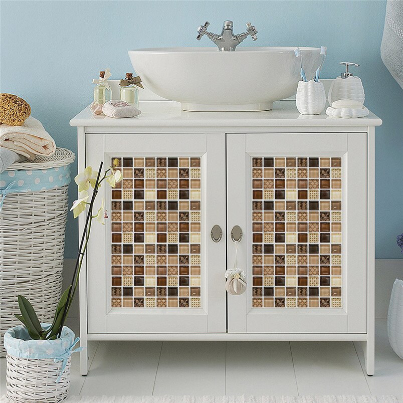 Imitatie Steen Wandtegel Sticker Sticker Voor Woonkamer Kinderkamer Decor Zelfklevende Decoratieve Muur Raam Decoration20f04