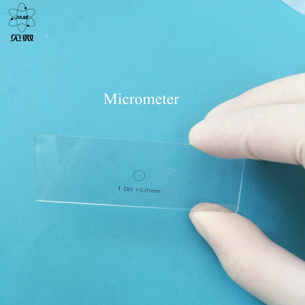 Microscope Stage Micrometer 0.01 mm C1 Glass Slide Reticle Measuring Microscope Micrometer Calibration