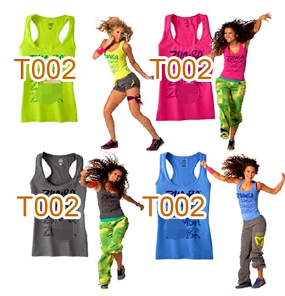 FIT FUNKY Womens Knitted cotton clothes zum fitness clothes tshirt tops vest tank T002