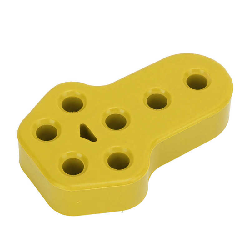 Uitlaat Rubber Isolator Auto Uitlaat Hanger Bus Universele 7 Gaten Eenvoudig Te Installeren Voor Chassis Voor Pijp Beugel: YELLOW