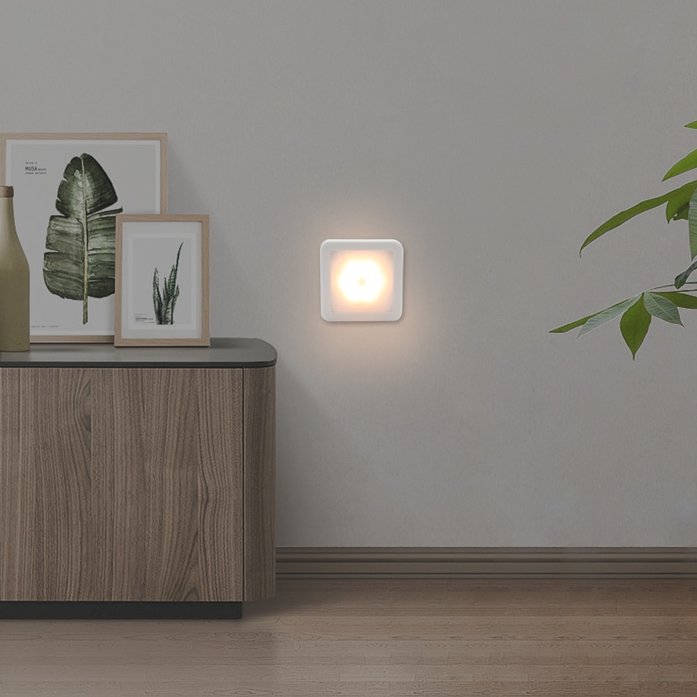 Led nattlys med smart bevegelsessensor batteristrøm, egnet for baby nattbordslampe kjøkken soverom korridor bad toalett