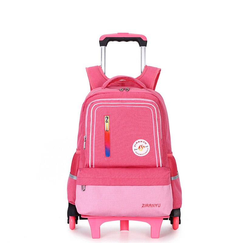 Abnehmbare Kinder Schule Taschen für Mädchen Junge Schule Rucksack Mit 2/6 Räder Trolley Rucksack Kinder Gepäck Tasche Reise Rucksack