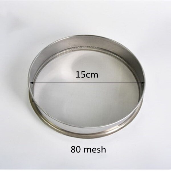 Keramik Kunst Edelstahl Glasur Filter Sieben Bildschirm Keramik Glasur Gülle Sieb Gittergewebe Pigment Schlamm Filter Polymer Ton Werkzeuge: 15cm 80 Gittergewebe