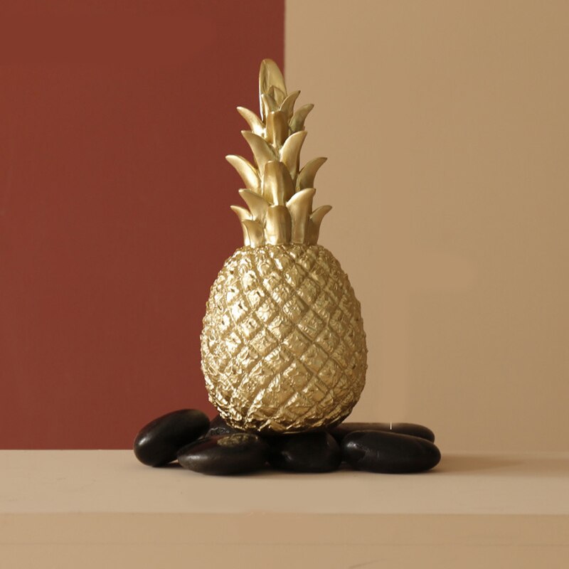 Artisanat nordique d&#39;ananas, décoration créative de fruits de bureau, décoration de salon, de doré, accessoires de décoration pour la maison