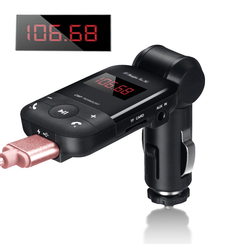 Wireless Aux Modulator Fm Radio Sender Bluetooth Auto Fm-transmisor Car Kit Coche Audio Mp3 Player USB Ladegerät: Default Title