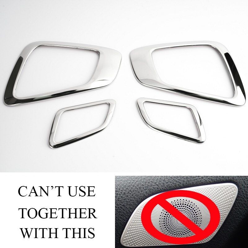 Front door audio sound stereo speaker tweeter decorative cover frame for Toyota Land Cruiser Prado F J120 Lexus GX460: FULL SET 4 covers