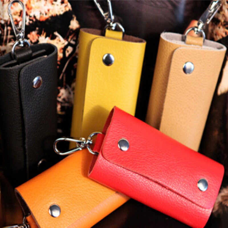 ISKYBOB nouveauté hommes femmes en cuir PU porte-clés porte-clés organisateur sacoche pochette étui porte-clés portefeuille accessoires de voyage