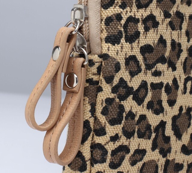 Leopard Canvas Fabric Sleeve Case Bag Notebook laptop sleeve 8/9/10/11/12/13/14/15 Inch for MacBook Air Pro Lenovo Dell HP