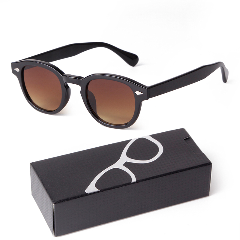 Farbverlauf Blau Kleine Runde Sonnenbrille für Frauen Männer Jahrgang Schildkröte Quadrat Sonnenbrille Lunettes De Soleil