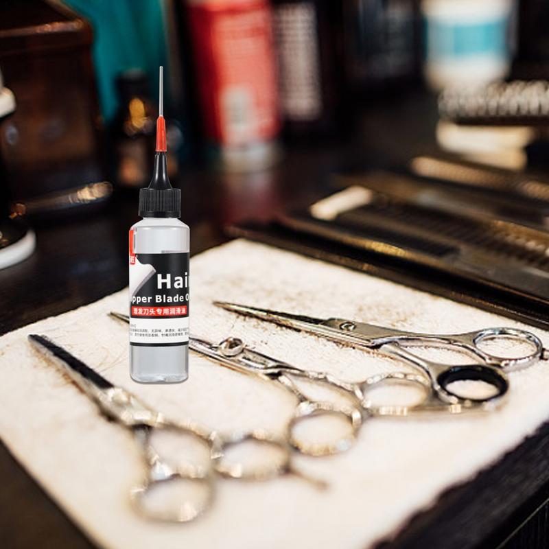 Recortador de aceite lubricante, tijeras para el cabello, lubricación, Reduce la fricción del metal, sin olor, para herramienta de corte de pelo, lubricación de mantenimiento