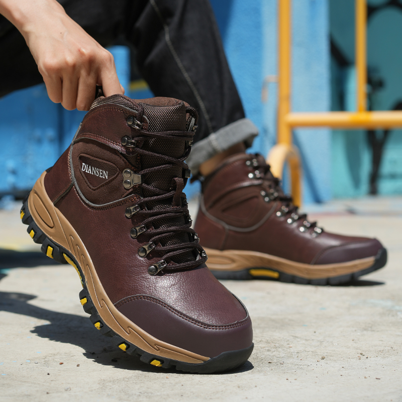 Unzerstörbare Sicherheitsschuhe, Arbeits-Wandererstiefel, Stahlkappe, rutschfest, stoßfest, pannensicher, bruchsicher, für Herren