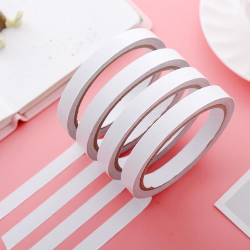12M cinta de doble cara blanco Super fuerte de doble cara de papel de cinta adhesiva fuerte Ultra fina artesanía de DIY-Wrap 8mm 10mm 12mm