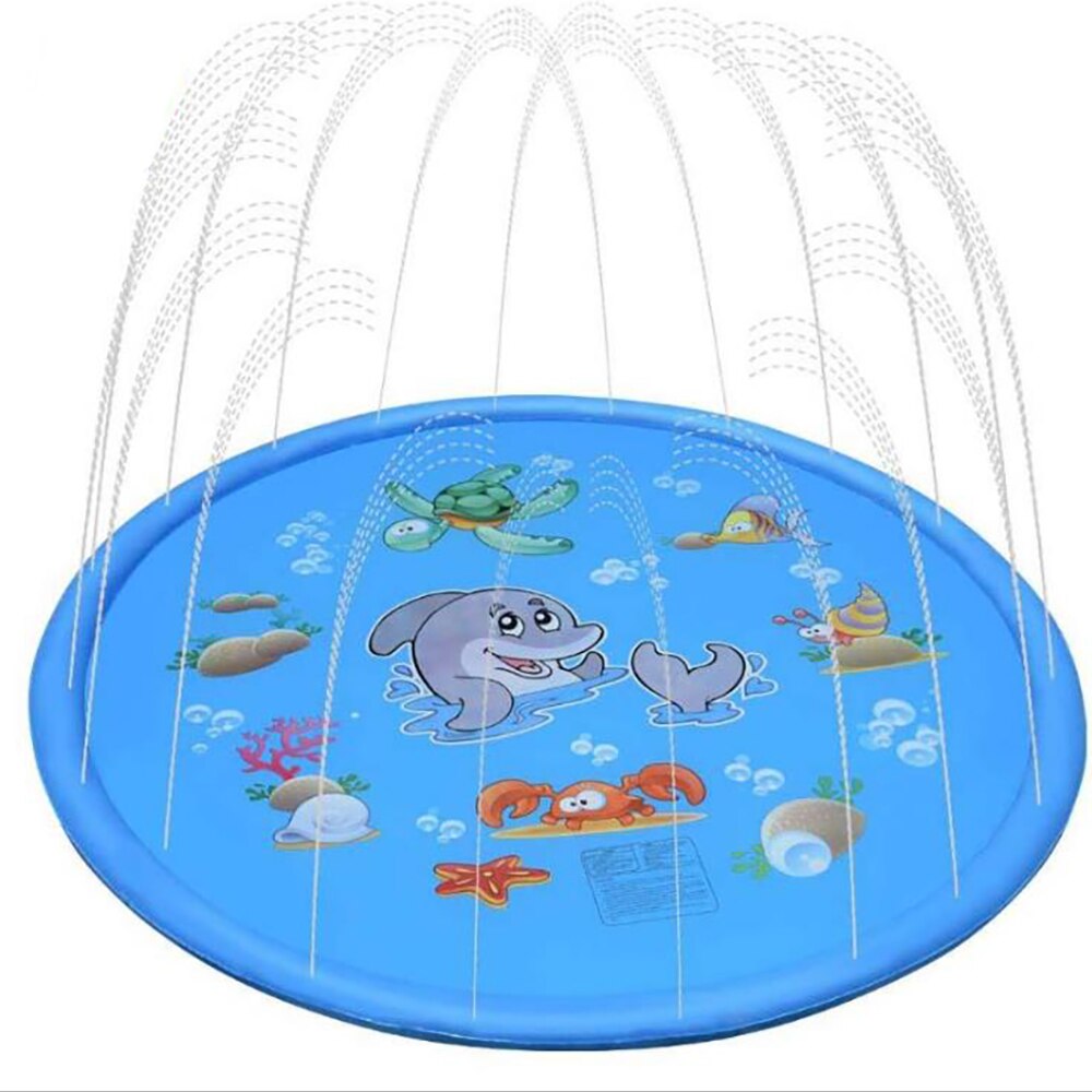 100/170 cm cuscino per tappetino d'acqua Spray gonfiabile estate bambini gioca tappetino per acqua prato giochi Pad spruzzatore giocattoli accessori per piscina all'aperto: 170cm