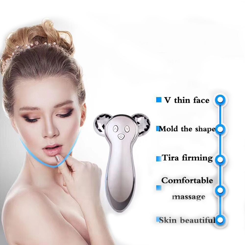Mini Mikrostrom Facelifting Maschine Hautstraffung Verjüngung Spa USB Ladung Gesichts Falten-entferner Gerät Gesicht Walze