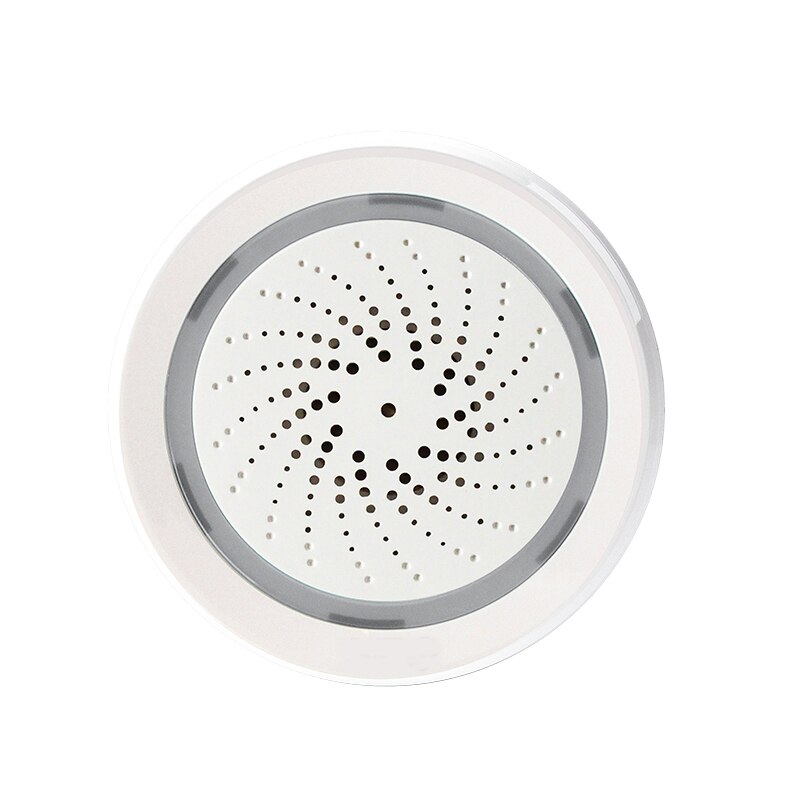 Compatible WiFi Sirène Alarme avec Capteur De Température et D'humidité IFTTT Soutien Vie Intelligente À Télécommande De Sécurité À La Maison