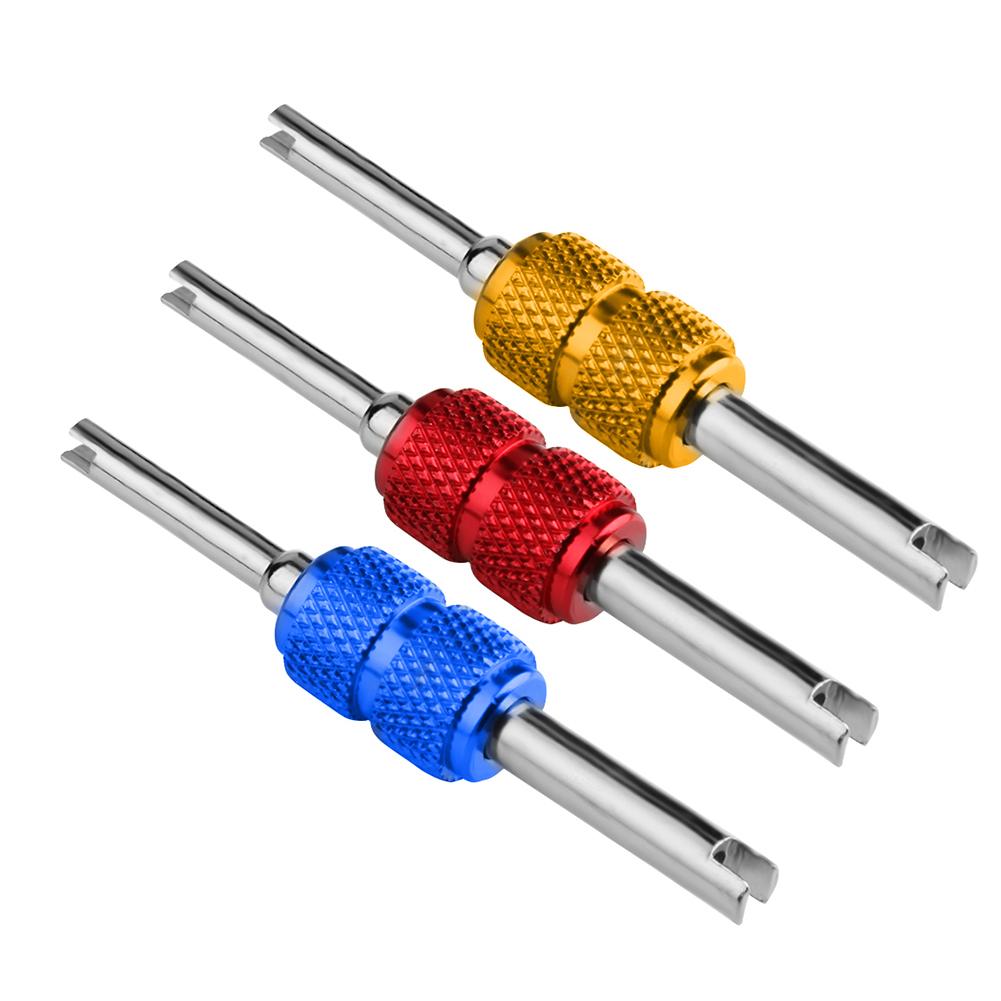 Aleación de aluminio para coche, llave A/C para aire acondicionado, núcleo de válvula Extractor de neumáticos, herramienta de reparación de aire acondicionado de coche, herramientas