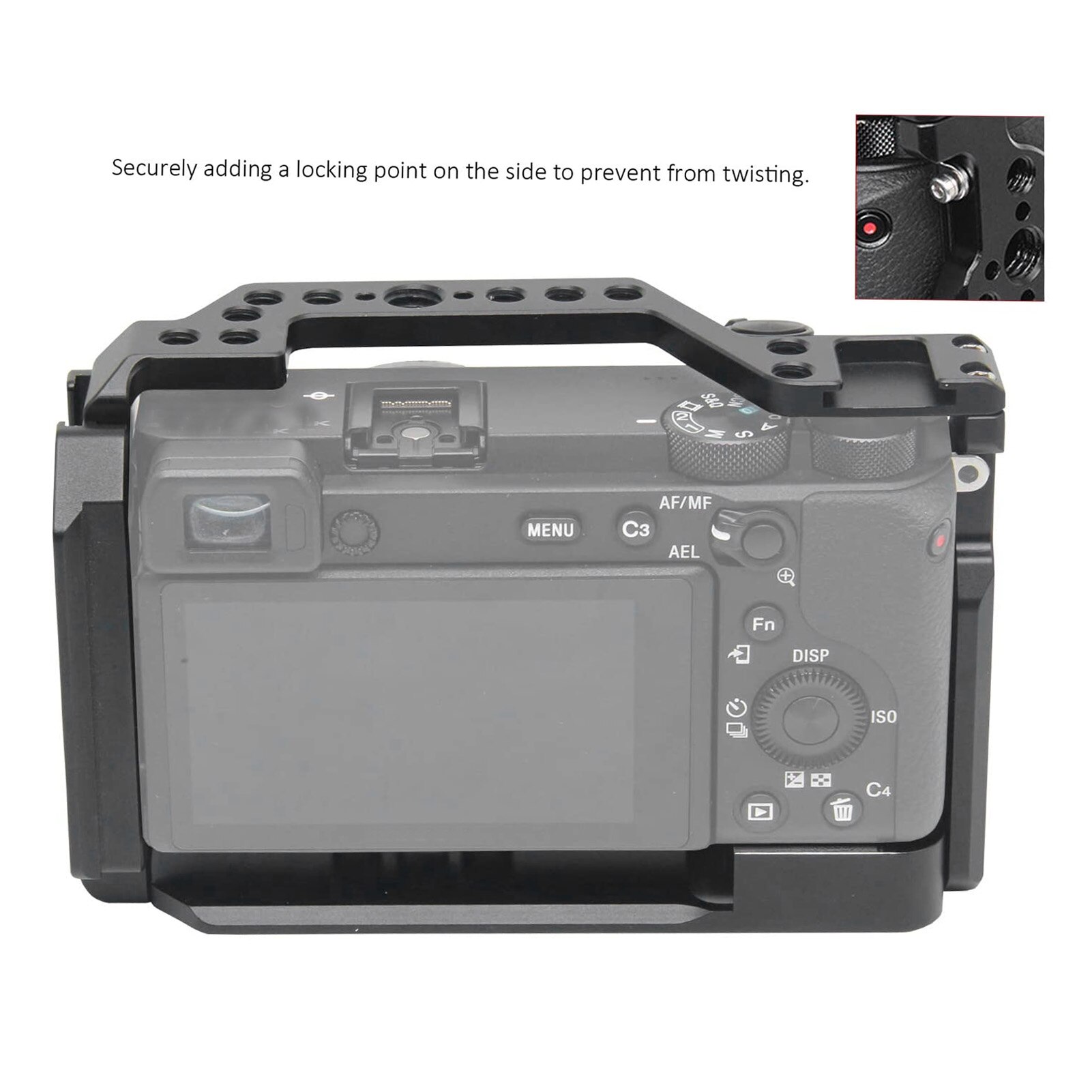 Camera Metalen Konijn Kooi Voor Sony A6600 Fotografie Camera Kooi Slr Camera Accessoires Holder Kit Voor Mobiele Telefoons