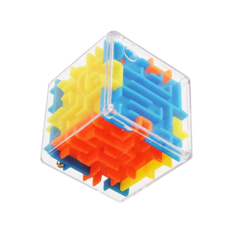 3D Cube Puzzel Doolhof Speelgoed Hand Game Box Leuke Puzzel Spel Uitdaging Speelgoed Childrens Balance Puzzel Speelgoed Homeschool Levert Educatief: Default Title