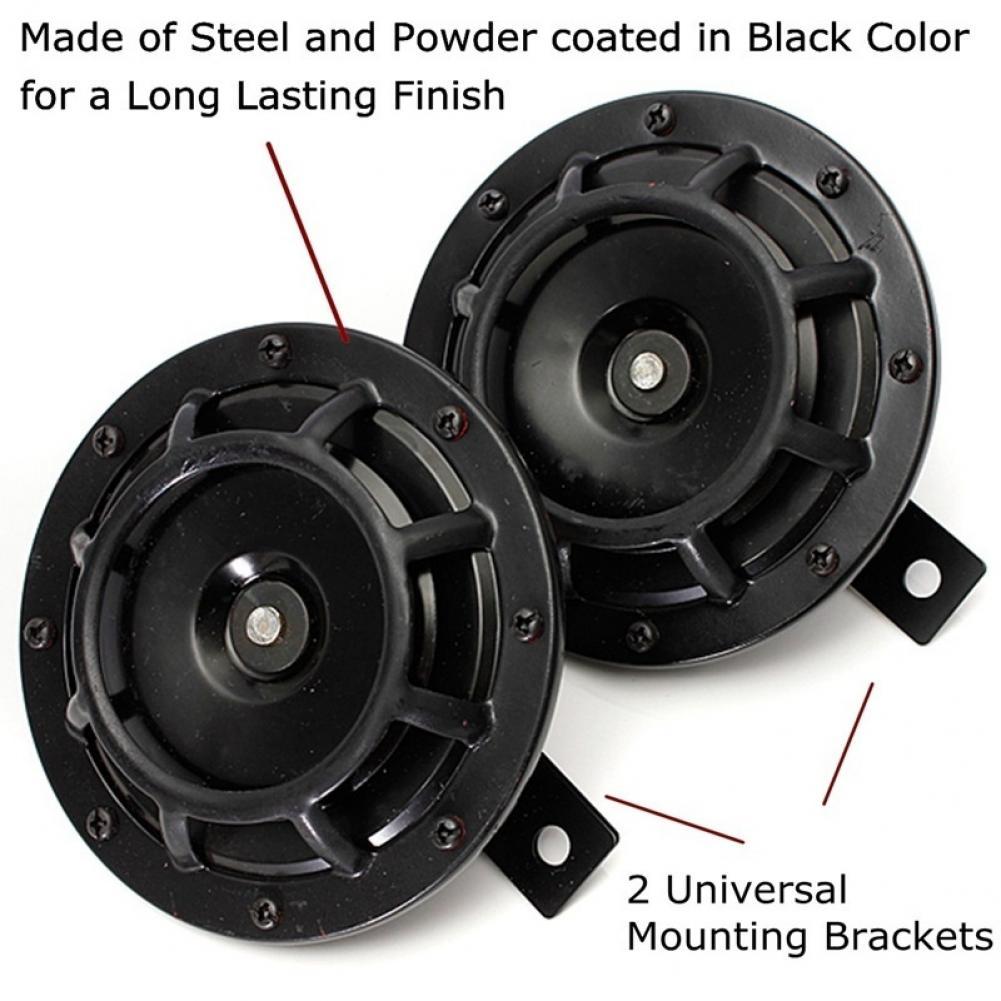 1 Pair 12V Waterproof Car SUV Truck High Low Tone Super Loud Horn Loudspeaker S