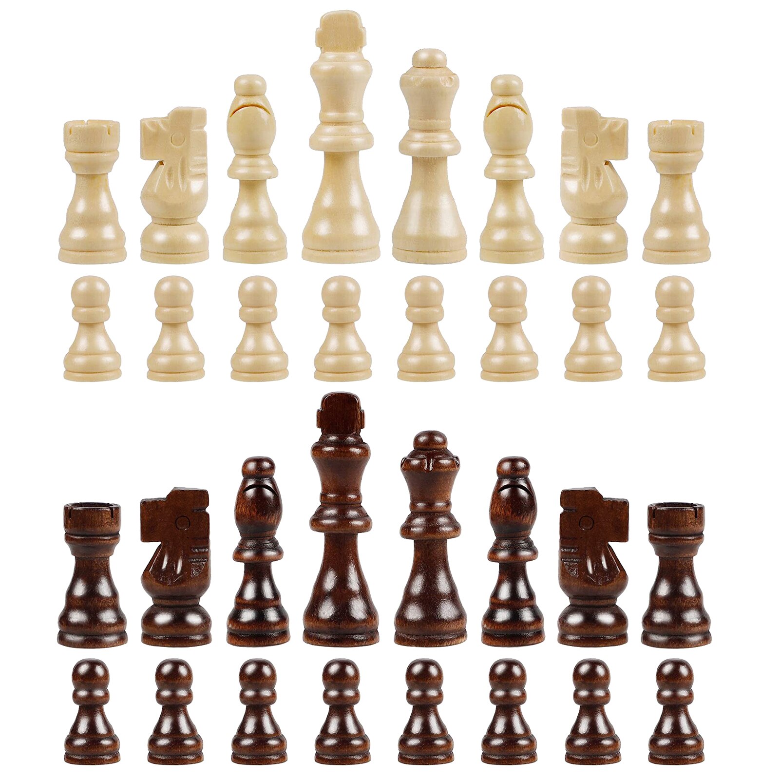 32 piezas de ajedrez Internacional, juego de ajedrez de madera, reemplazo de juegos de entretenimiento: Default Title