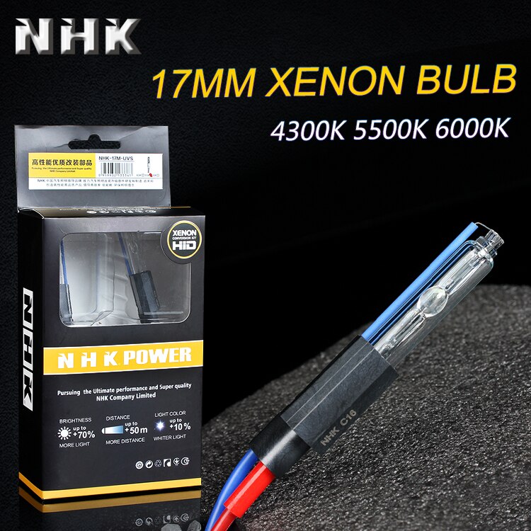 NHK hid bi xenon quick plug bulb 17mm 4300K 5500K 6000K Universal car accessories