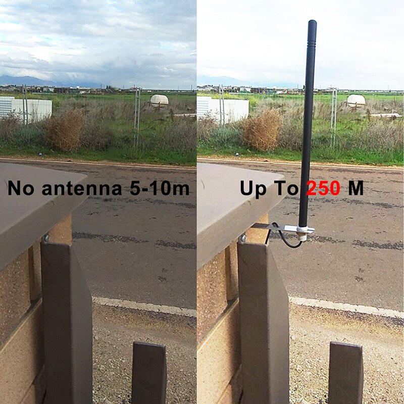 Zewnętrzny zewnętrzny wzmacniacz sygnału anteny 433mhz robić bramy garażowej z kablem RG174 2M