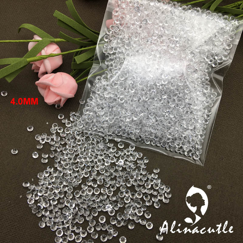 40g 4mm diamant ædelstene krystal akryl pailletter paillette syning beklædningsgenstande tøj diy pailletter scrapbog shakes