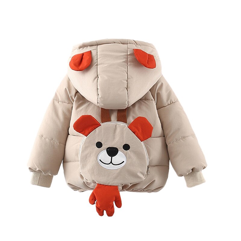 Herfst Winter Baby Kleding Baby Jongens Meisjes Dikker Warm Leuke Cartoon Katoen Gewatteerde Jassen Peuter Kids Bovenkleding: A / 12m