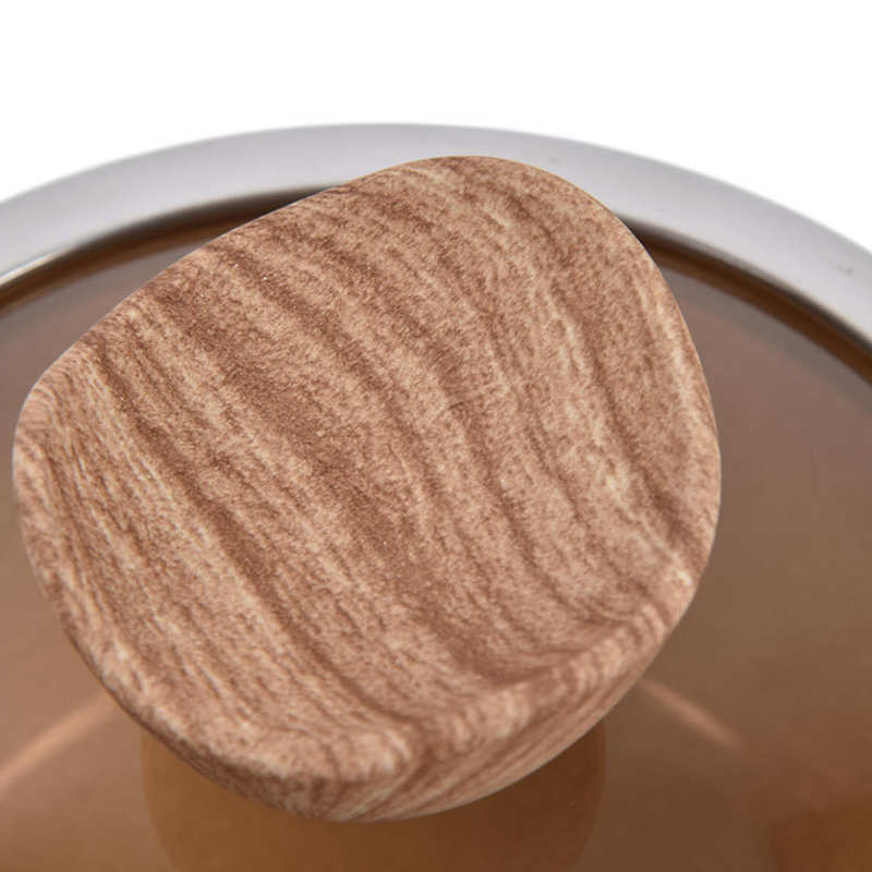 Stone Coating Milk Pan Comfortable Hand Feeling Light Smoke Cooking Uniform Heat Conduction Safety Stone Frying Pan with Lid for