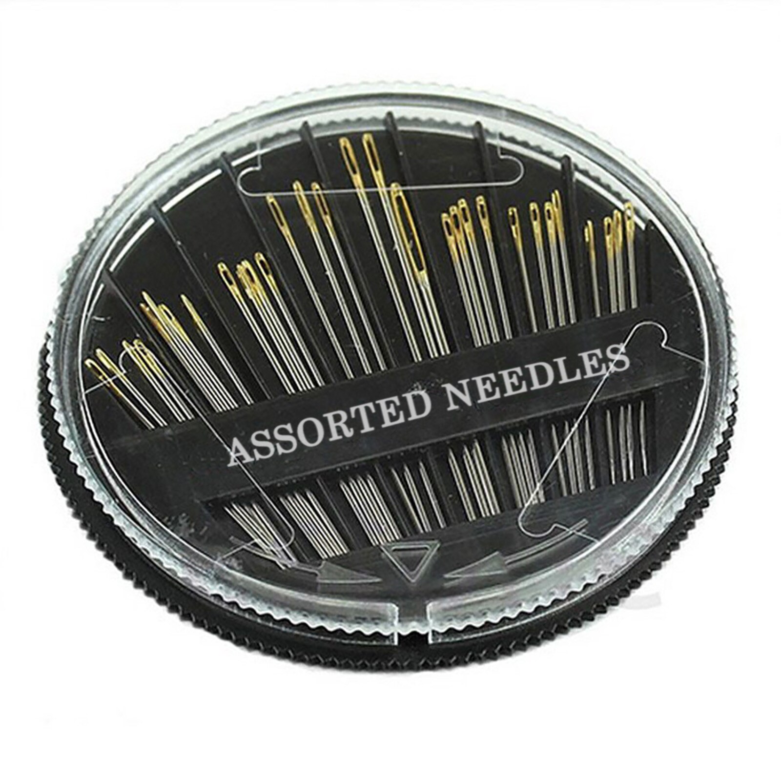 30pcs Assorted Hand Sewing Needles Embroidery Mending Craft Quilt Sew Case Embroidery Needles Tail Sewing Tool: Default Title