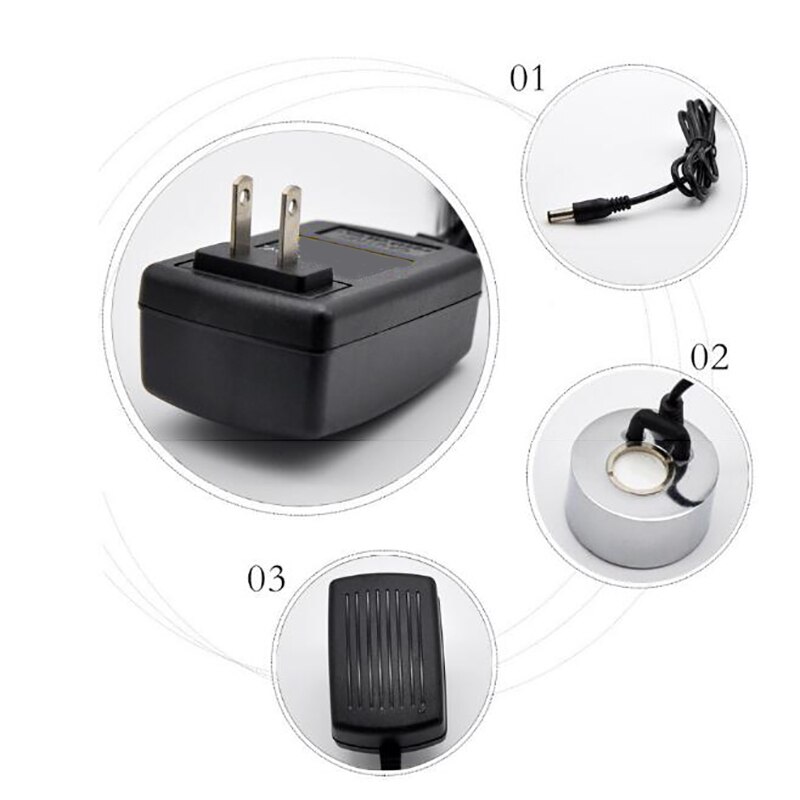 DC 24V Ultrasonic Humidifier Mist Maker Fogger Water Fountain Pond Atomizer Head Air Humidifier US Plug