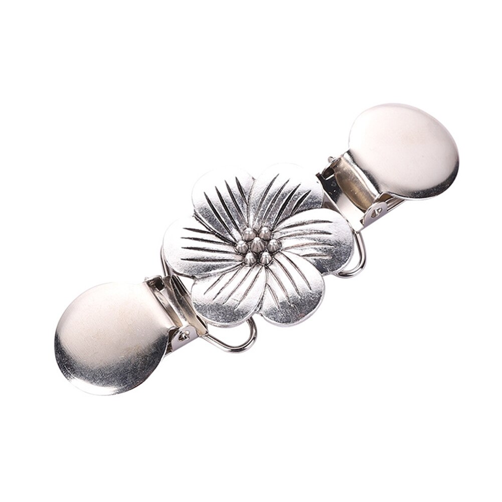 Sweater Clip Brooch Clip Beaded Brooch Shawl Shirt Collar Buckles For Clothing Decor Retro Metal Holder Cardigan Clip