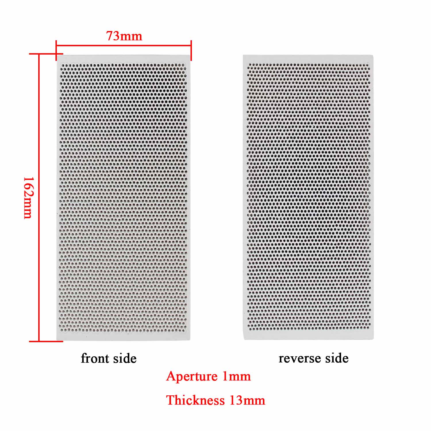 Propane LPG Gas Heating Appliance Burner Parts Honeycomb Ceramic Plate