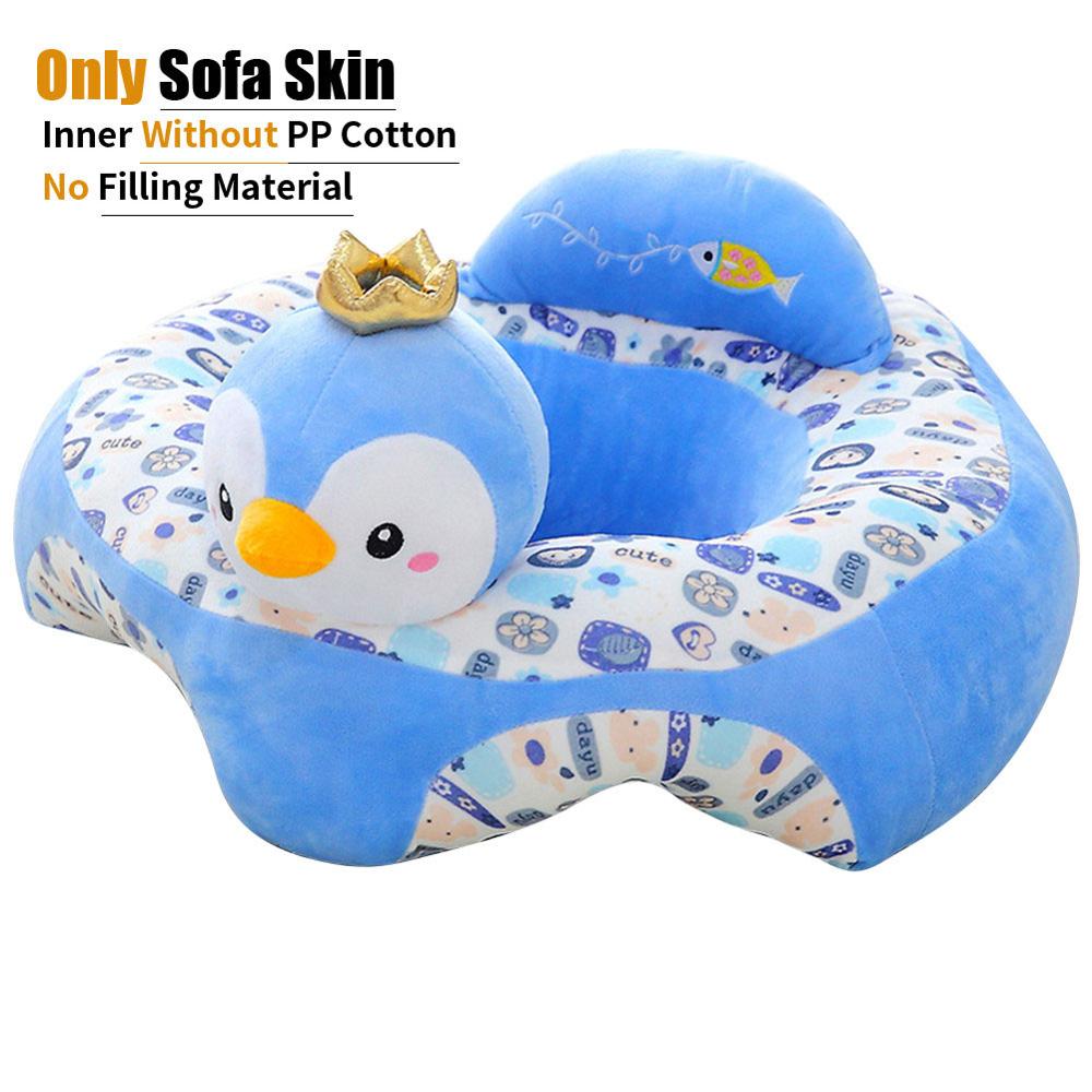 Cartoon baby bankhoes leren zitten stoel voedingsstoel hoes kinderbank hoes voor baby babystoel bank zonder katoen: En