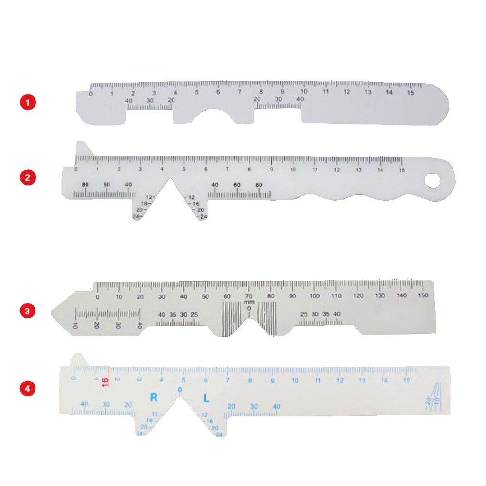 50pcs Plastic pd ruler, pupil distance ruler