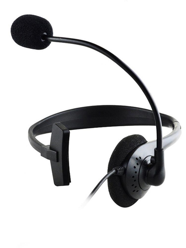 Operator Hoofdtelefoon Head-Mounted Met Ruisonderdrukkende Microfoon Een-Ear Telefoon Duidelijke Oproep Hoofdtelefoon Enkelzijdige Headset