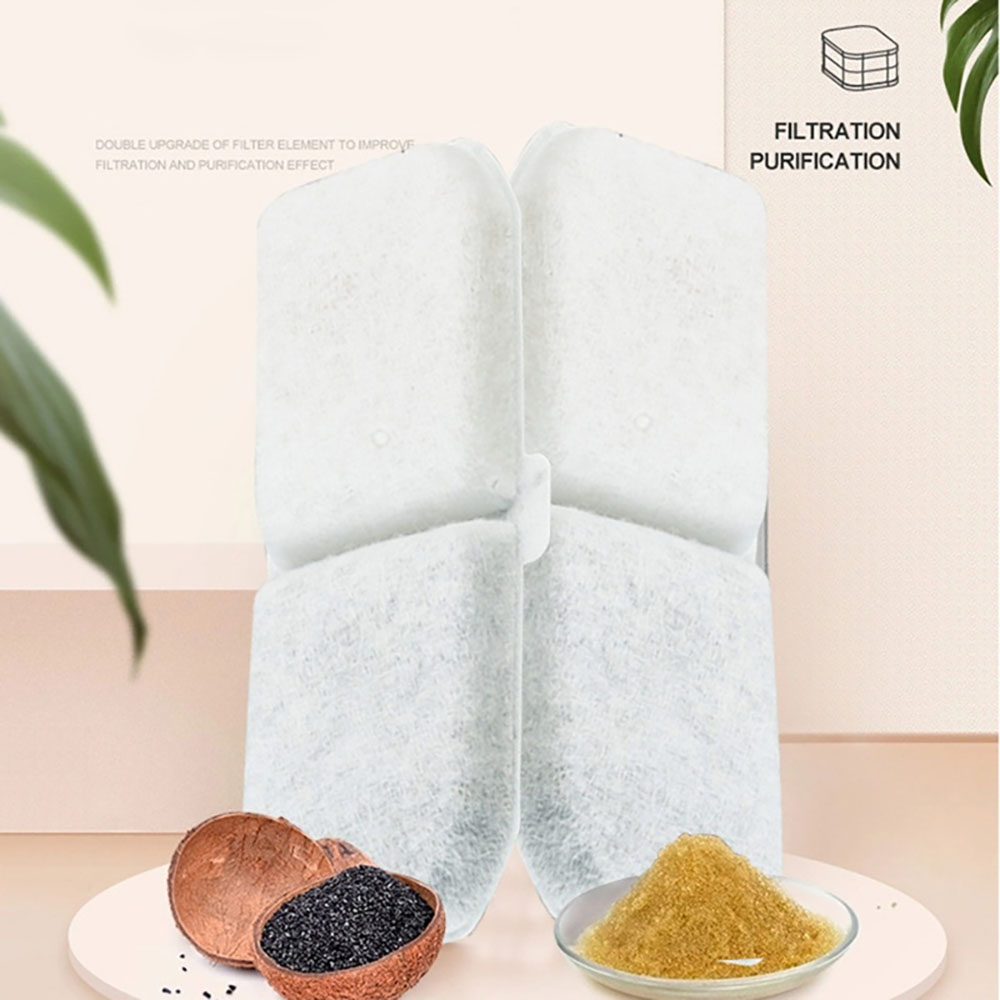 Filtro de carbón activado de repuesto para bebedero de gatos, filtro de cartucho de bebedero Rectangular para perros y mascotas, 5/8/12 Uds.