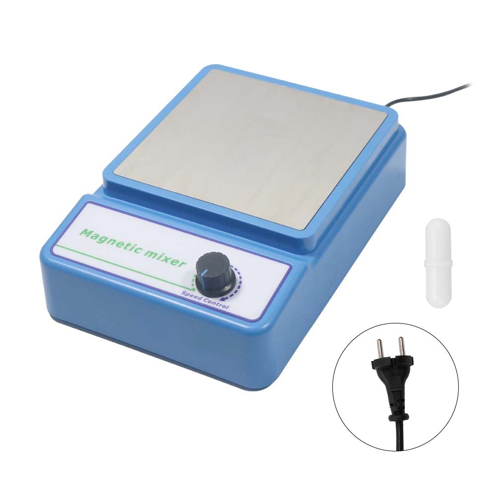 Mini Magnetic Stirrer Magnetic-mixer with Stir Bar 2400 rpm for Scientific Research Industry: EU plug