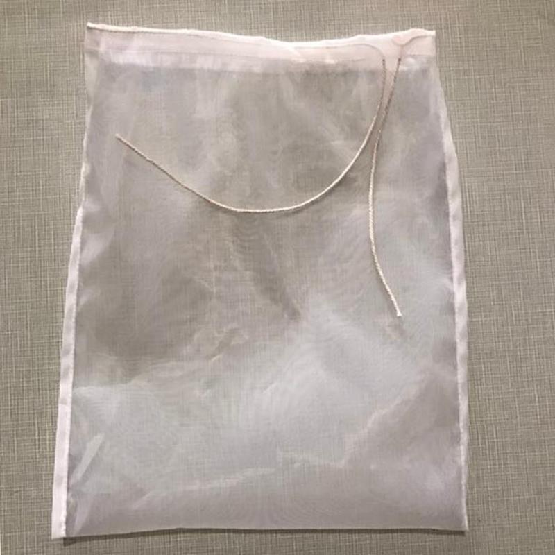 Nut Milk Bag Commercial Grade Reusable Almond Milk Bag Strainer Fine Mesh Nylon Cheesecloth Cold Brew Coffee Filter 20X30cm