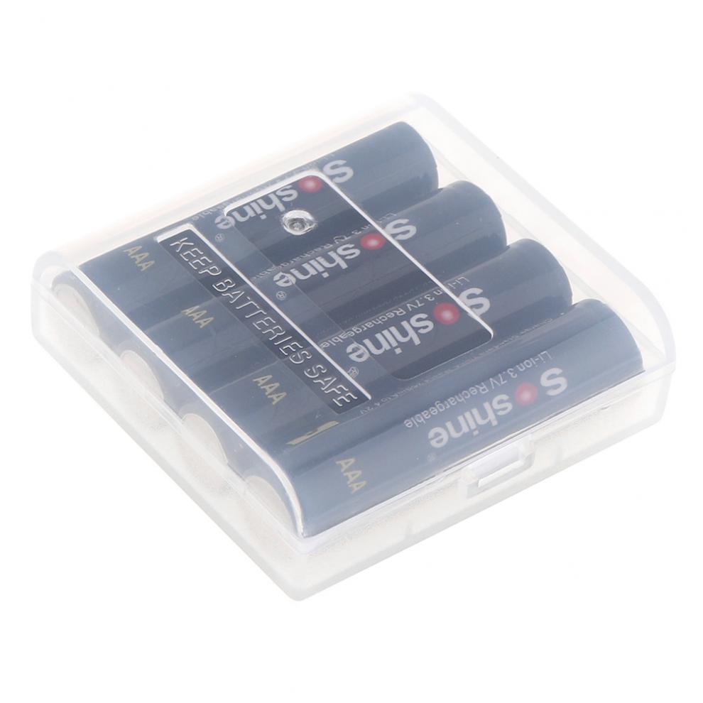 4 Stuks Soshine 3.7V 350 Mah Hoge Capaciteit 10440 Li-Ion Oplaadbare Batterij Aaa Batterij Voor Led Zaklampen Koplampen