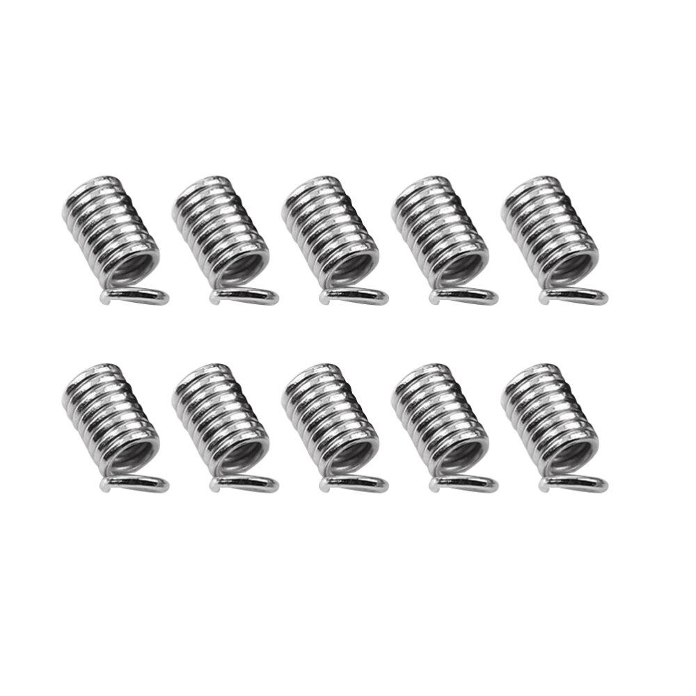 5 Packs DIY Jewelry Connectors Crafts Connecting Button Spring Buckles for Home Shop Dark Silver (3x7mm)