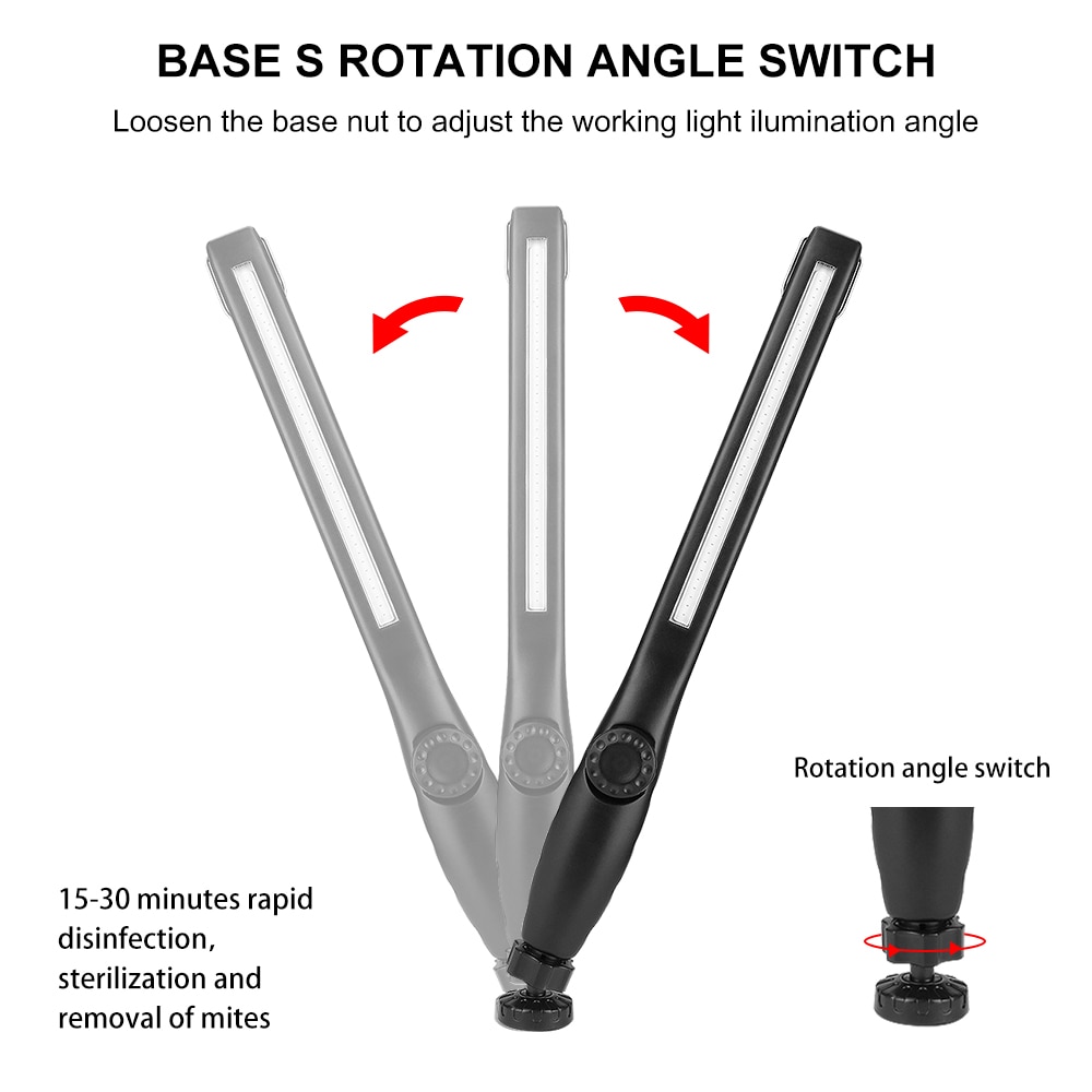 COB LED USB Portable UV Light Sterilizer UVC Lamp Sanitizer COB Bulb Stick Ultraviolet Lamp Disinfection Germicidal Lamp Battery