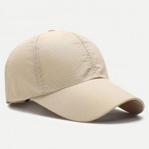 Baseball Cap Ademend Snel Droog 2 Materialen Verstelbare Sport Cap Voor Wandelen: Khaki