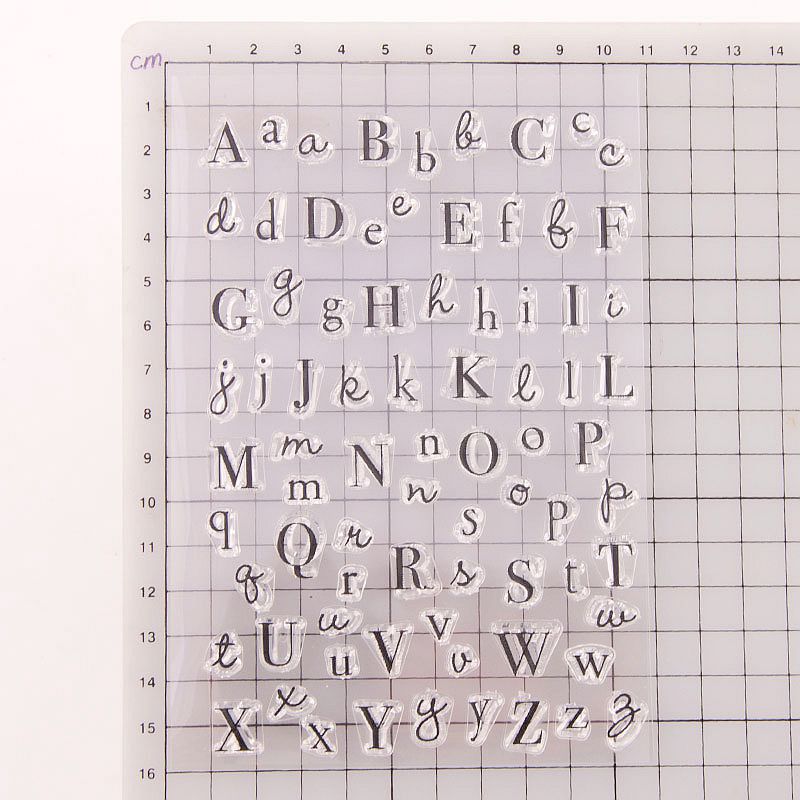 26 Buchstaben Stempel Set - Alphabet A-Z Für Karten & Basteln