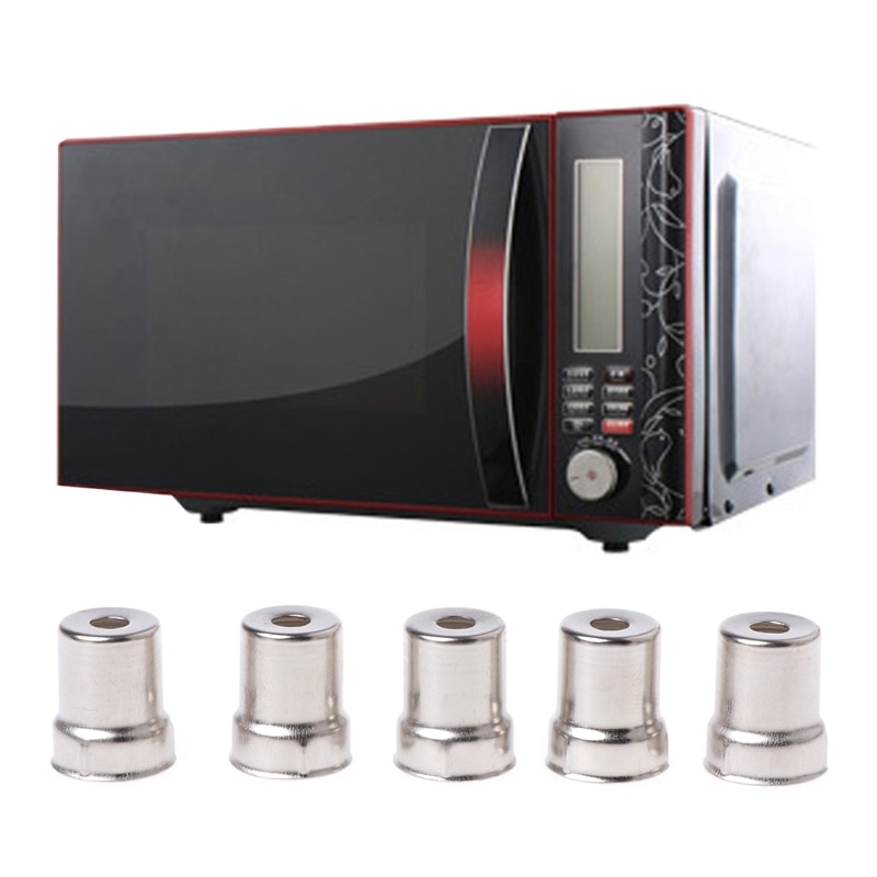 13Mm Diameter Stalen Cap Magnetron Vervanging Ronde Gat Magnetron Silver Tone 14.5Mm Diameter 5 Stks/set