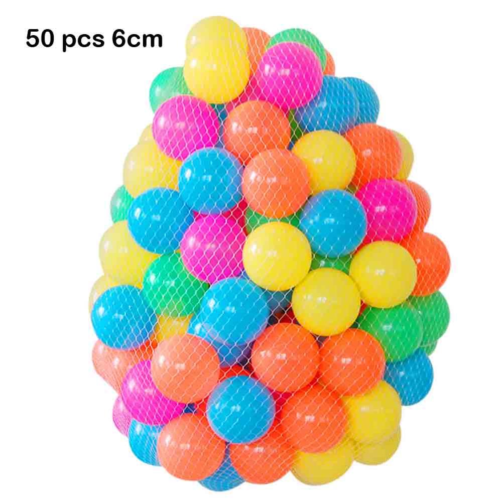 50/100pcs PVC Amaretto Palle Oceano Bambini Del Bambino Colorato Piscina Mare Balls Giocattolo per il Nuoto Piscina Giocare Giocattoli regali per I Bambini Del Bambino