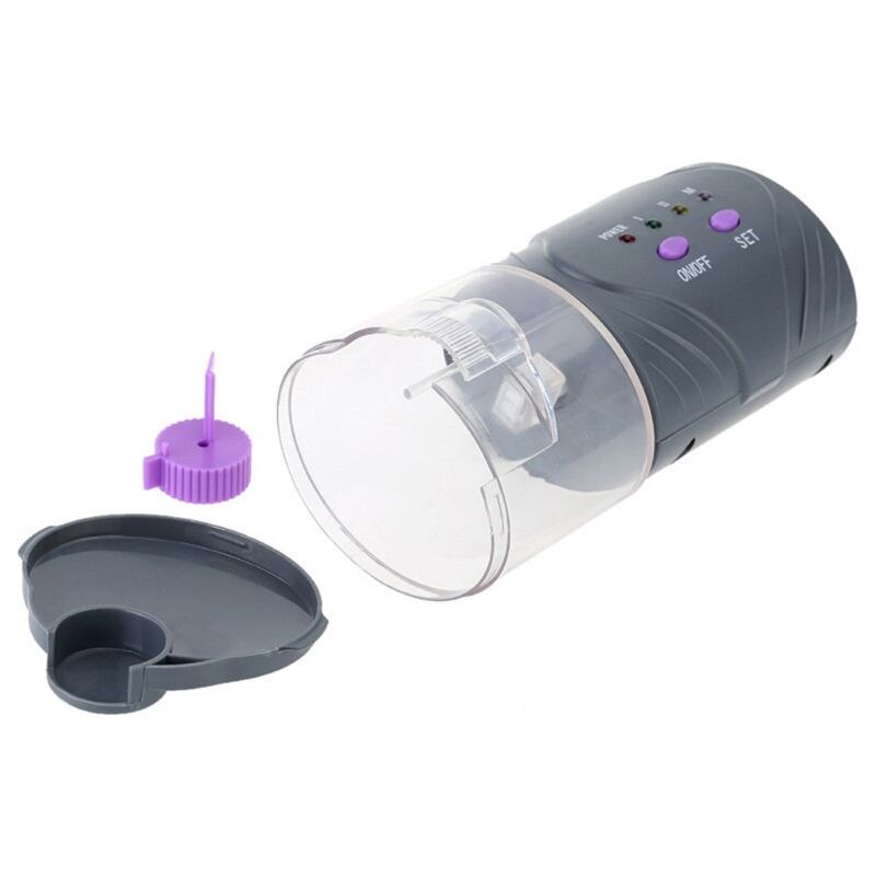 Aquarium Automatic Fish Feeder, Daily Double II Battery-Operated Automatic Fish Feeder